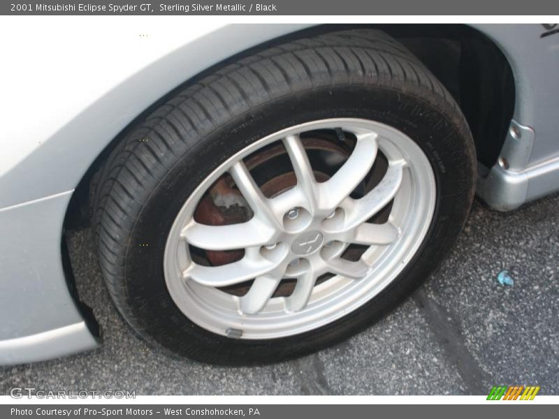Sterling Silver Metallic / Black 2001 Mitsubishi Eclipse Spyder GT