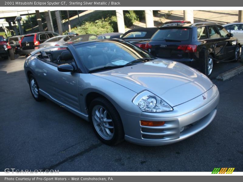 Sterling Silver Metallic / Black 2001 Mitsubishi Eclipse Spyder GT