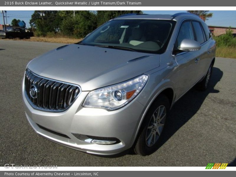 Quicksilver Metallic / Light Titanium/Dark Titanium 2016 Buick Enclave Leather