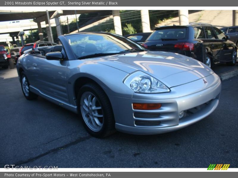 Sterling Silver Metallic / Black 2001 Mitsubishi Eclipse Spyder GT