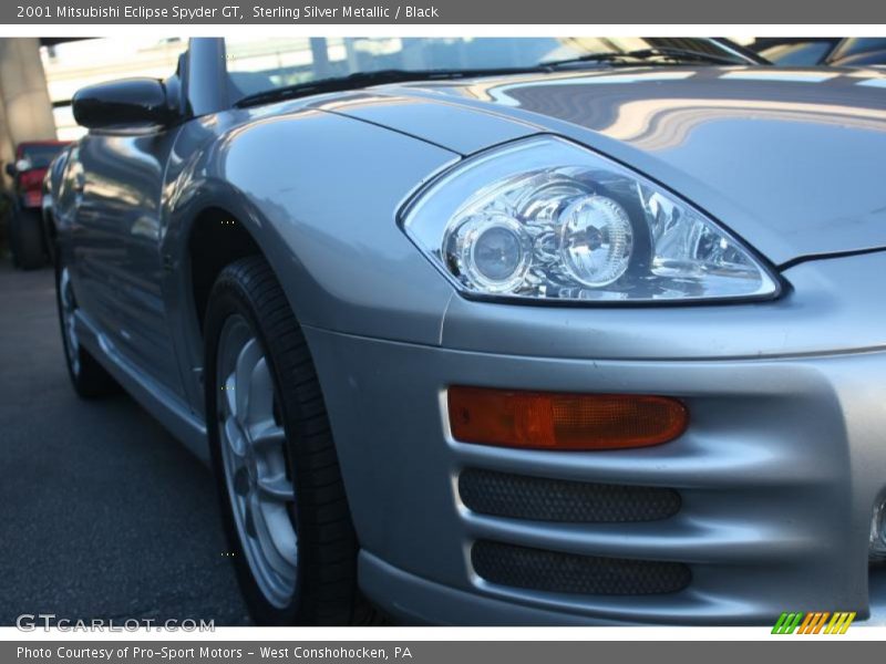 Sterling Silver Metallic / Black 2001 Mitsubishi Eclipse Spyder GT