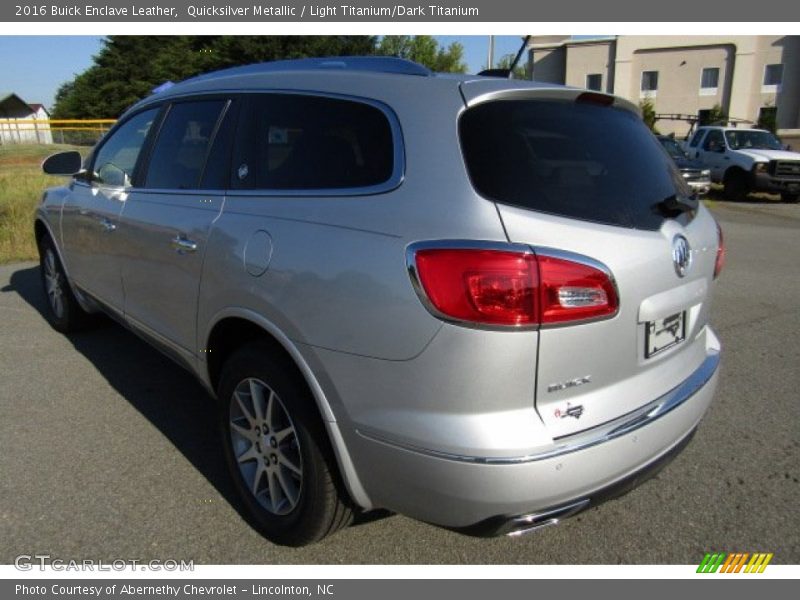 Quicksilver Metallic / Light Titanium/Dark Titanium 2016 Buick Enclave Leather