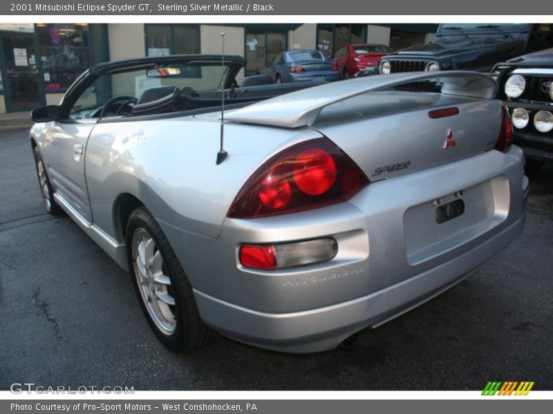 Sterling Silver Metallic / Black 2001 Mitsubishi Eclipse Spyder GT