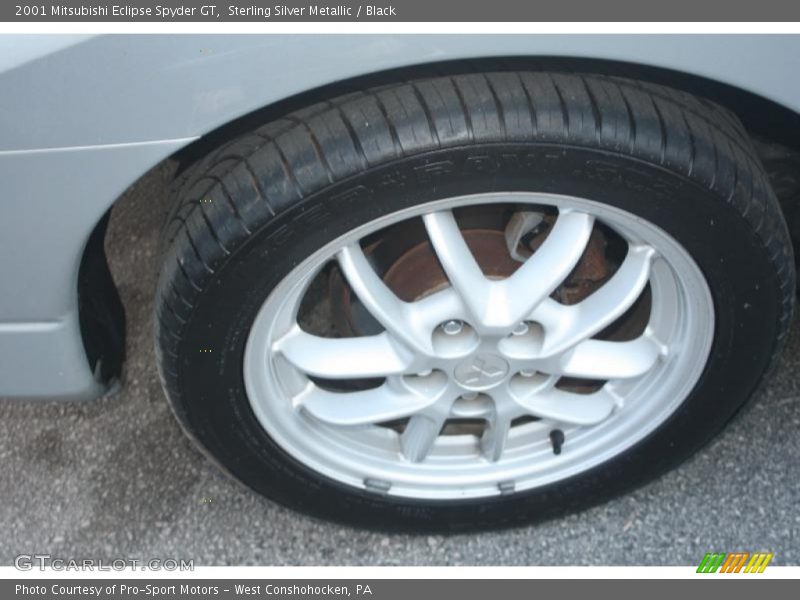 Sterling Silver Metallic / Black 2001 Mitsubishi Eclipse Spyder GT