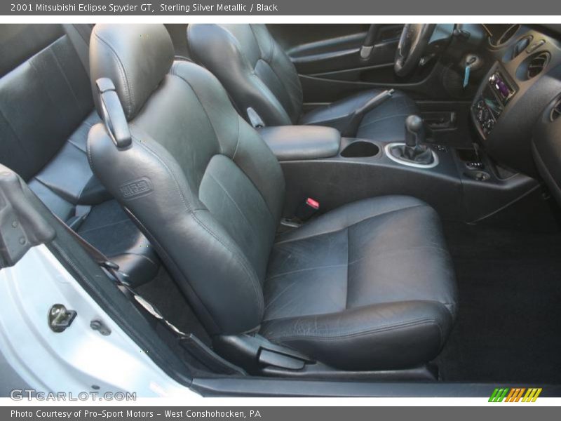 Sterling Silver Metallic / Black 2001 Mitsubishi Eclipse Spyder GT