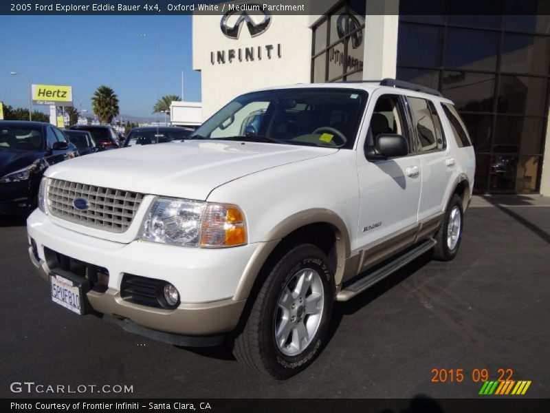 Oxford White / Medium Parchment 2005 Ford Explorer Eddie Bauer 4x4