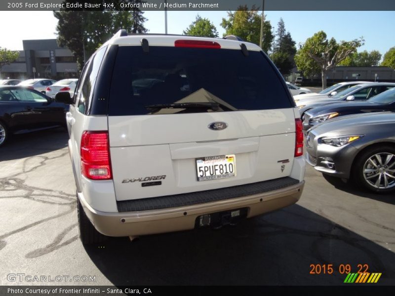 Oxford White / Medium Parchment 2005 Ford Explorer Eddie Bauer 4x4