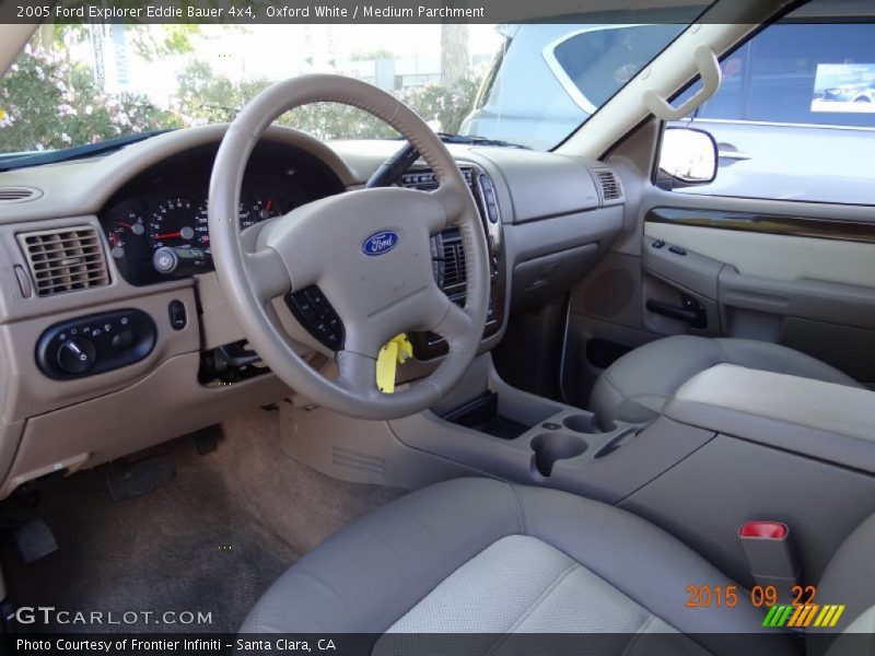 Oxford White / Medium Parchment 2005 Ford Explorer Eddie Bauer 4x4