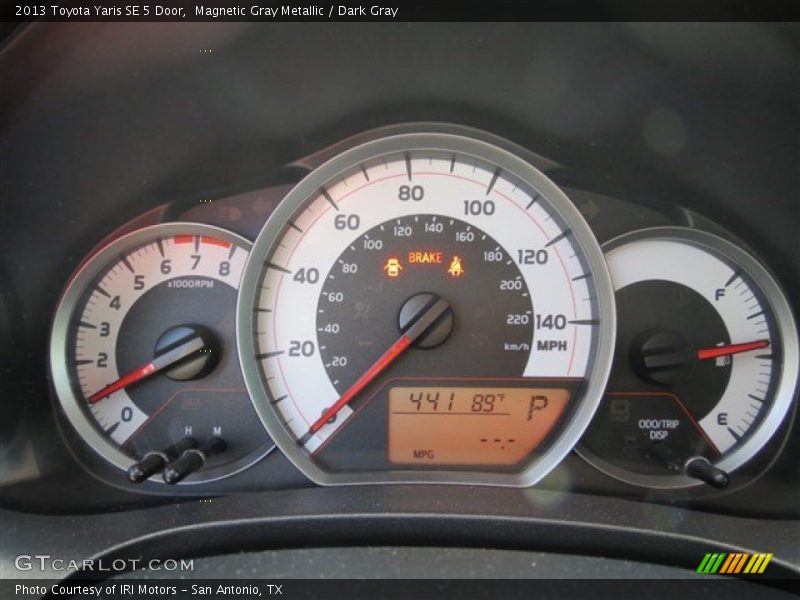 Magnetic Gray Metallic / Dark Gray 2013 Toyota Yaris SE 5 Door