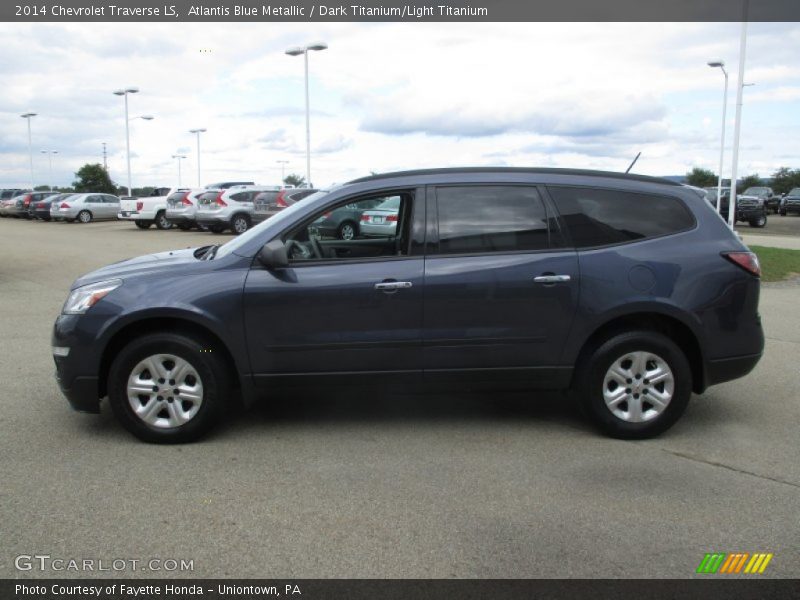 Atlantis Blue Metallic / Dark Titanium/Light Titanium 2014 Chevrolet Traverse LS