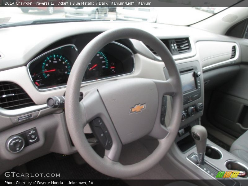 Atlantis Blue Metallic / Dark Titanium/Light Titanium 2014 Chevrolet Traverse LS