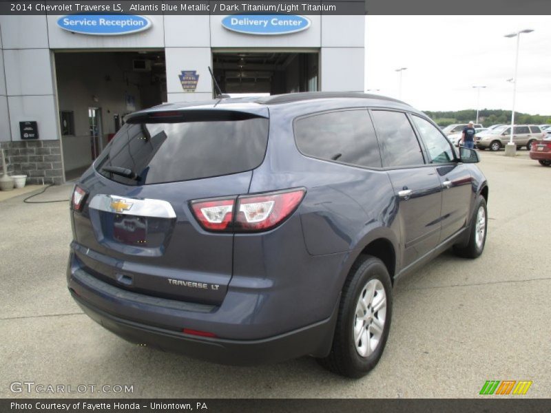 Atlantis Blue Metallic / Dark Titanium/Light Titanium 2014 Chevrolet Traverse LS