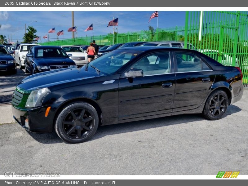 Black Raven / Light Gray/Ebony 2005 Cadillac CTS Sedan