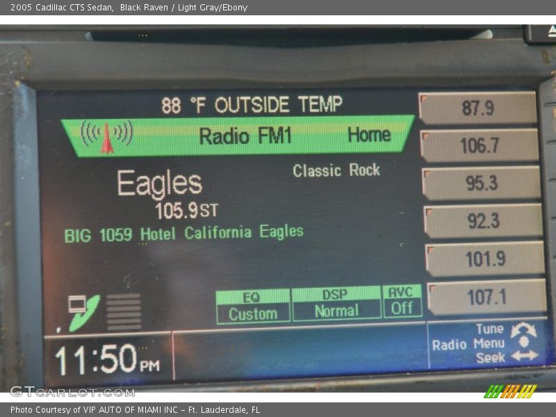 Black Raven / Light Gray/Ebony 2005 Cadillac CTS Sedan