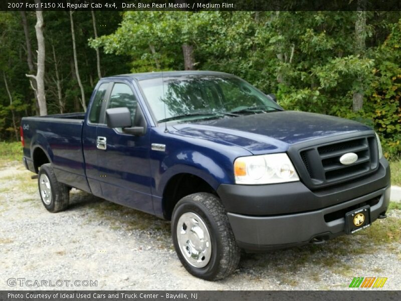 Dark Blue Pearl Metallic / Medium Flint 2007 Ford F150 XL Regular Cab 4x4