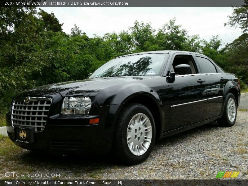 Brilliant Black / Dark Slate Gray/Light Graystone 2007 Chrysler 300