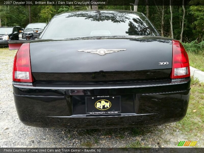 Brilliant Black / Dark Slate Gray/Light Graystone 2007 Chrysler 300