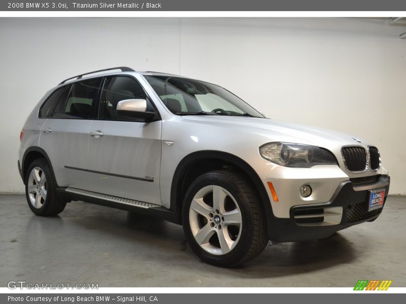 Titanium Silver Metallic / Black 2008 BMW X5 3.0si