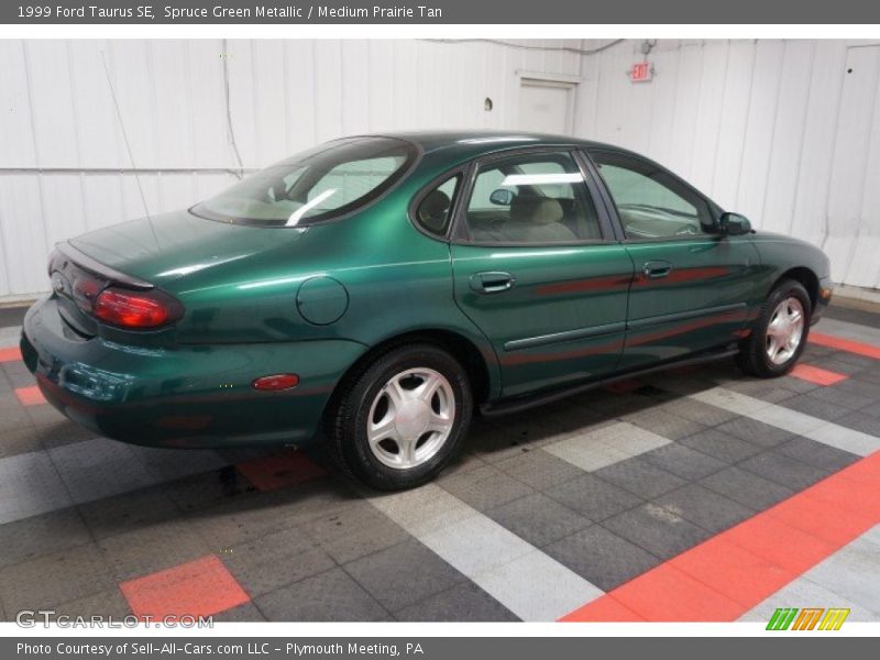Spruce Green Metallic / Medium Prairie Tan 1999 Ford Taurus SE