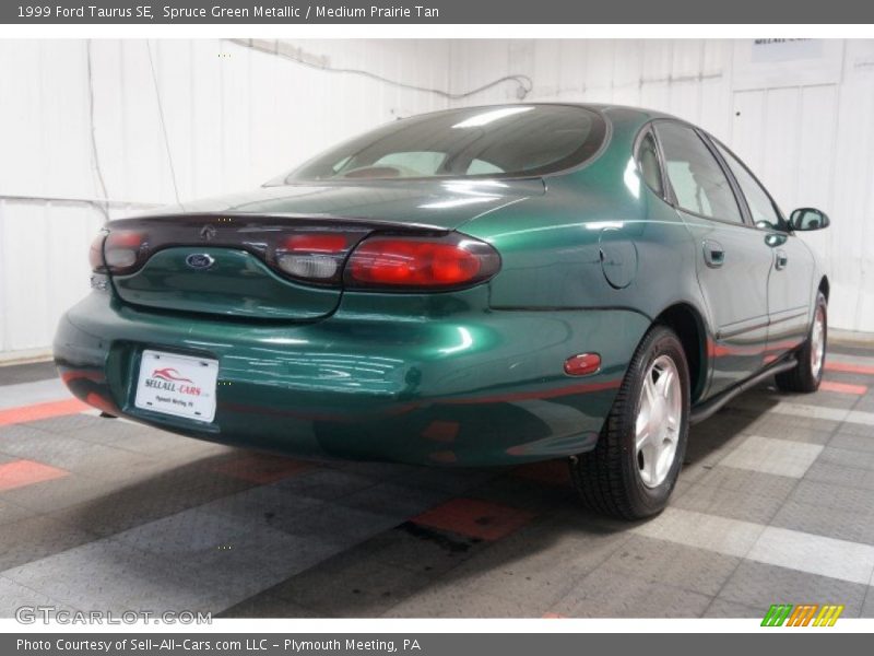 Spruce Green Metallic / Medium Prairie Tan 1999 Ford Taurus SE
