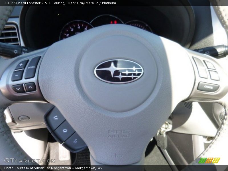 Dark Gray Metallic / Platinum 2012 Subaru Forester 2.5 X Touring