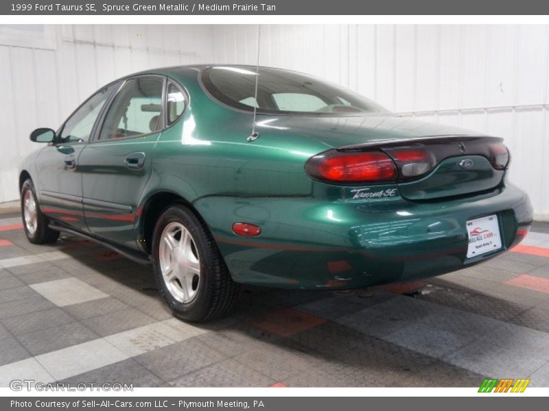 Spruce Green Metallic / Medium Prairie Tan 1999 Ford Taurus SE