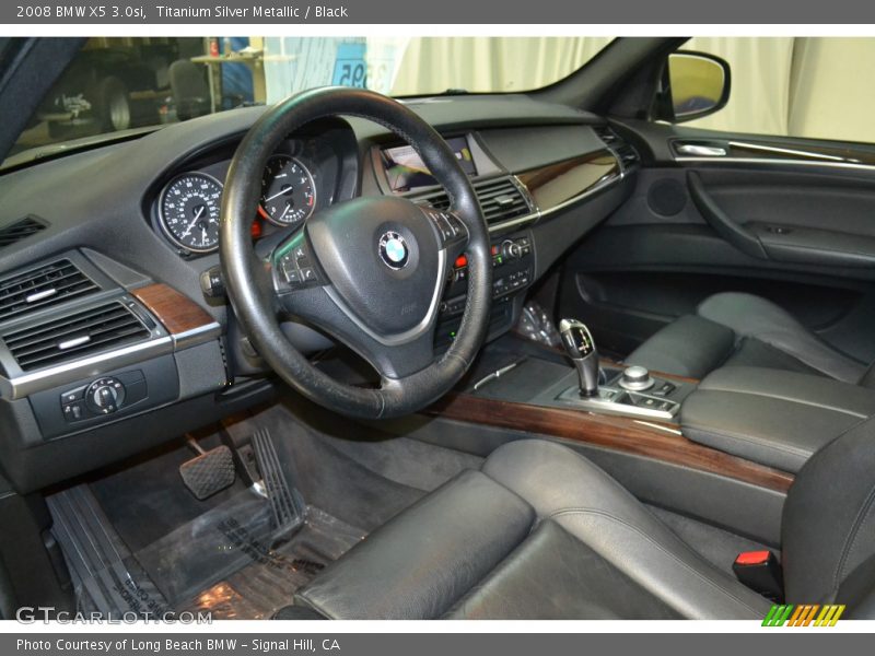 Titanium Silver Metallic / Black 2008 BMW X5 3.0si