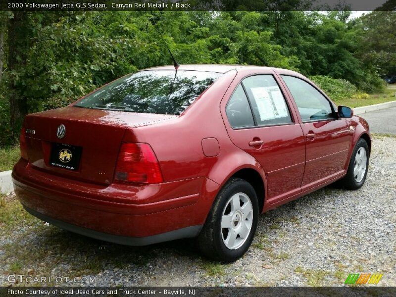 Canyon Red Metallic / Black 2000 Volkswagen Jetta GLS Sedan