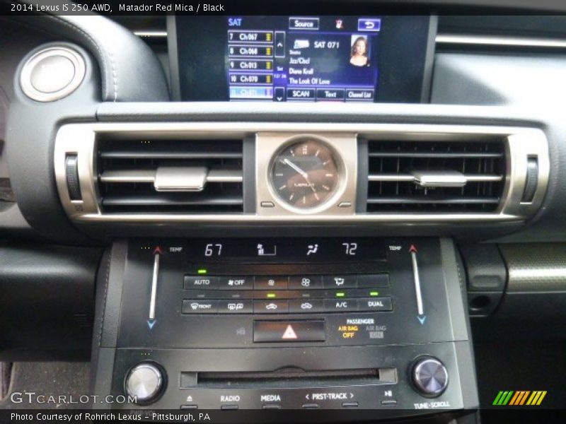 Matador Red Mica / Black 2014 Lexus IS 250 AWD