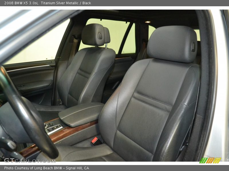 Titanium Silver Metallic / Black 2008 BMW X5 3.0si