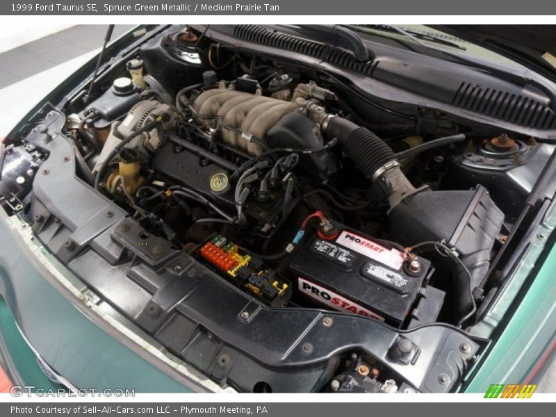 Spruce Green Metallic / Medium Prairie Tan 1999 Ford Taurus SE