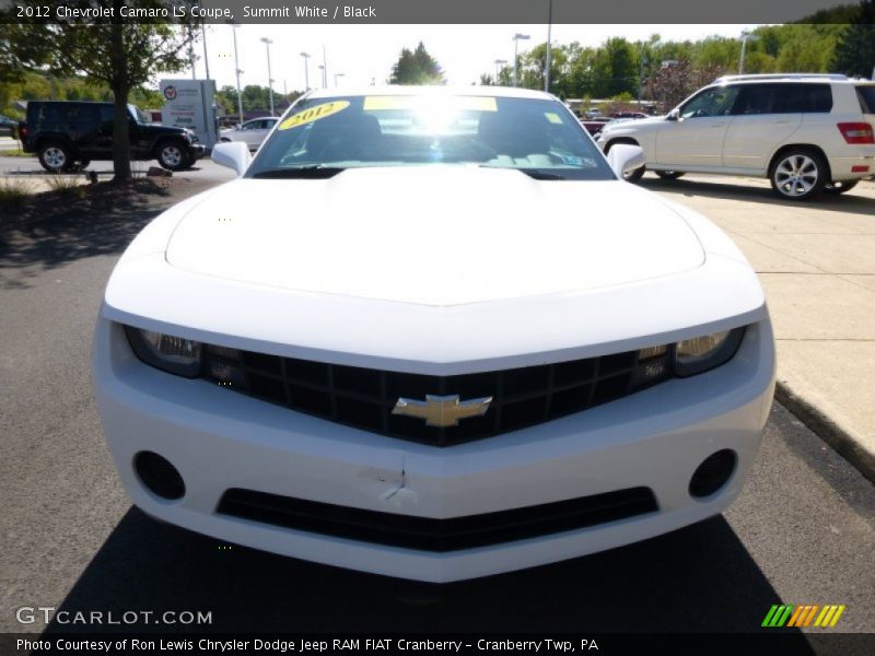 Summit White / Black 2012 Chevrolet Camaro LS Coupe