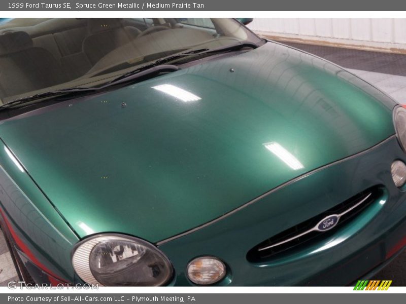 Spruce Green Metallic / Medium Prairie Tan 1999 Ford Taurus SE