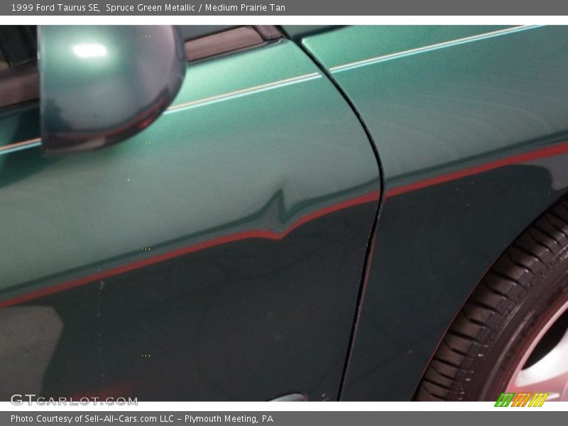 Spruce Green Metallic / Medium Prairie Tan 1999 Ford Taurus SE