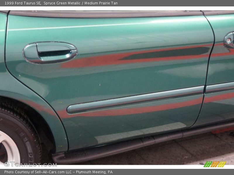 Spruce Green Metallic / Medium Prairie Tan 1999 Ford Taurus SE