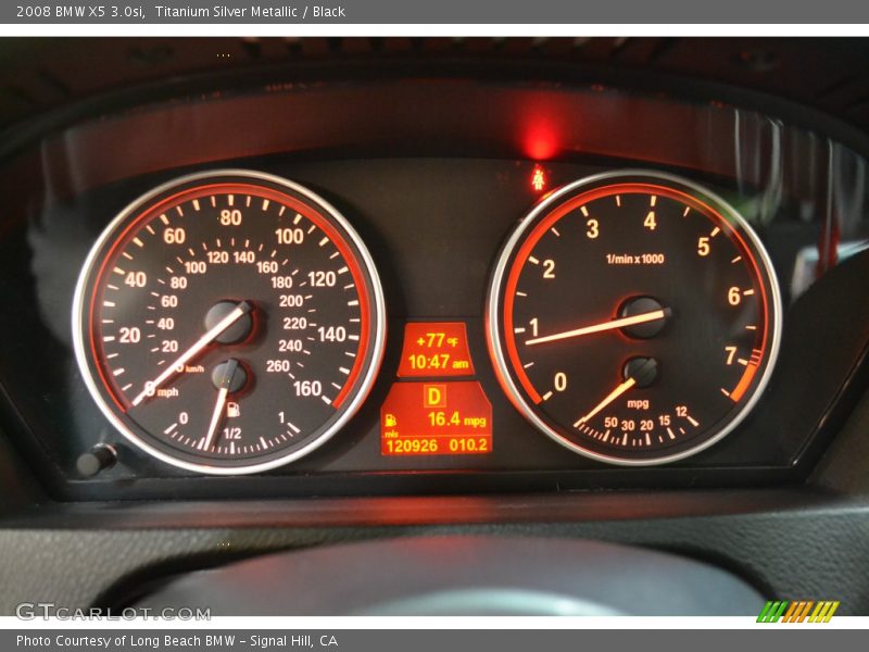 Titanium Silver Metallic / Black 2008 BMW X5 3.0si