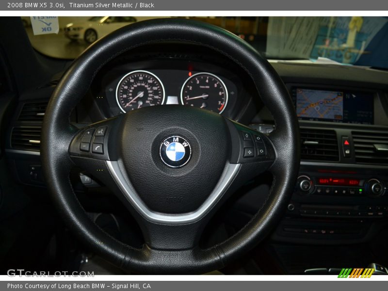 Titanium Silver Metallic / Black 2008 BMW X5 3.0si