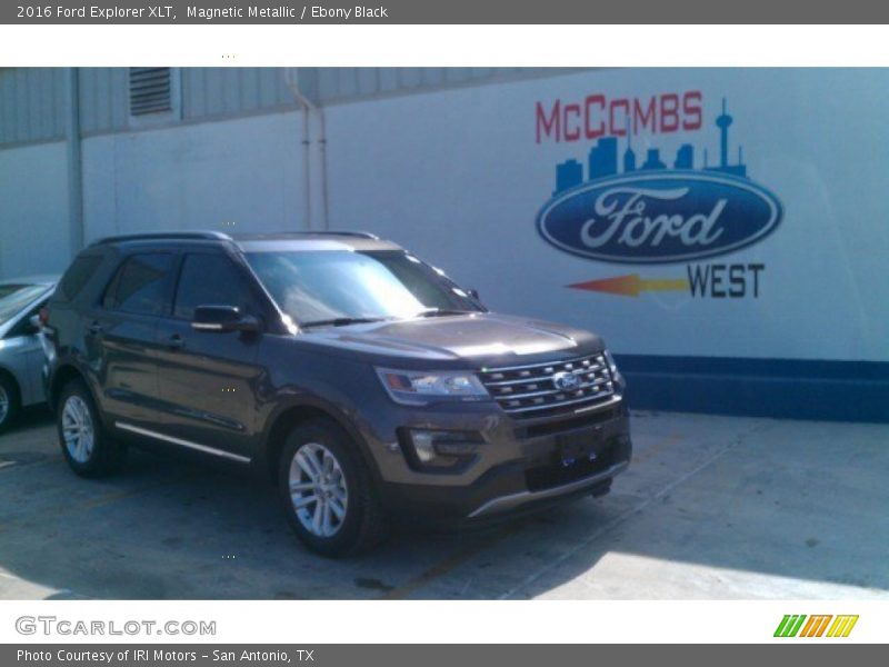 Magnetic Metallic / Ebony Black 2016 Ford Explorer XLT