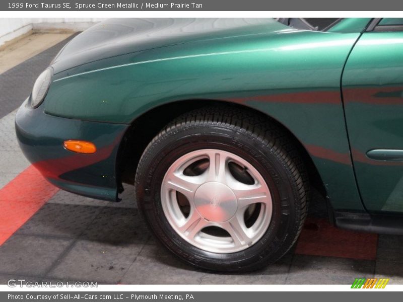 Spruce Green Metallic / Medium Prairie Tan 1999 Ford Taurus SE