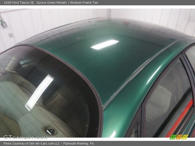 Spruce Green Metallic / Medium Prairie Tan 1999 Ford Taurus SE