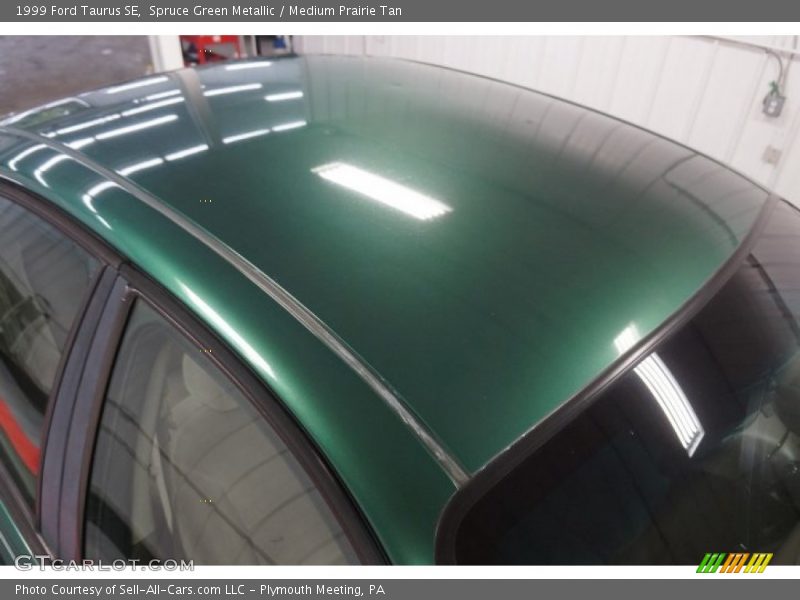 Spruce Green Metallic / Medium Prairie Tan 1999 Ford Taurus SE