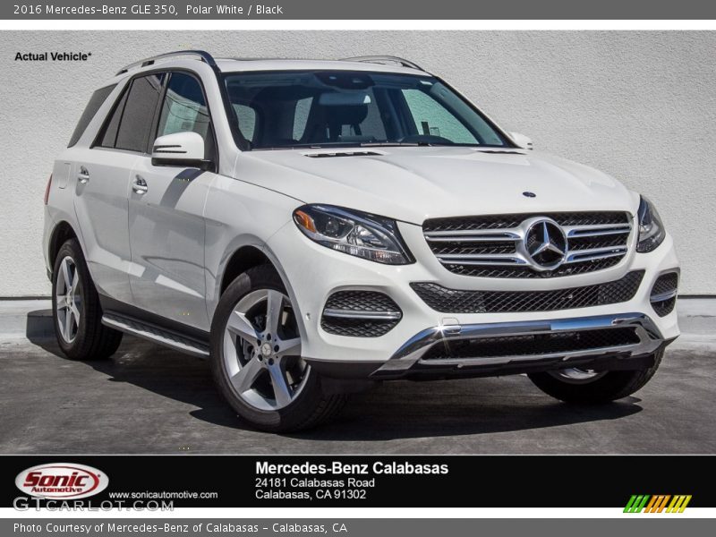 Polar White / Black 2016 Mercedes-Benz GLE 350