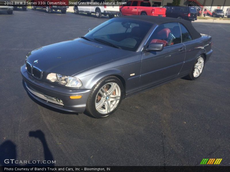 Steel Grey Metallic / Natural Brown 2002 BMW 3 Series 330i Convertible