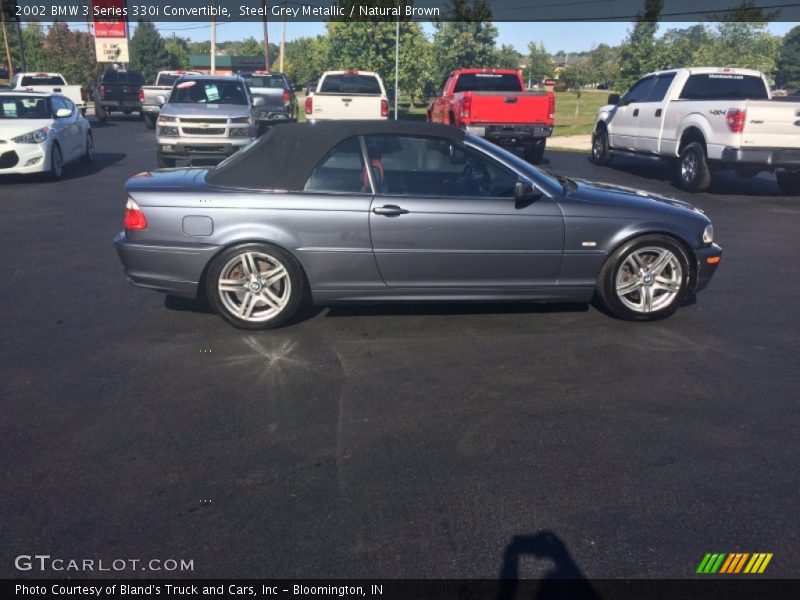 Steel Grey Metallic / Natural Brown 2002 BMW 3 Series 330i Convertible