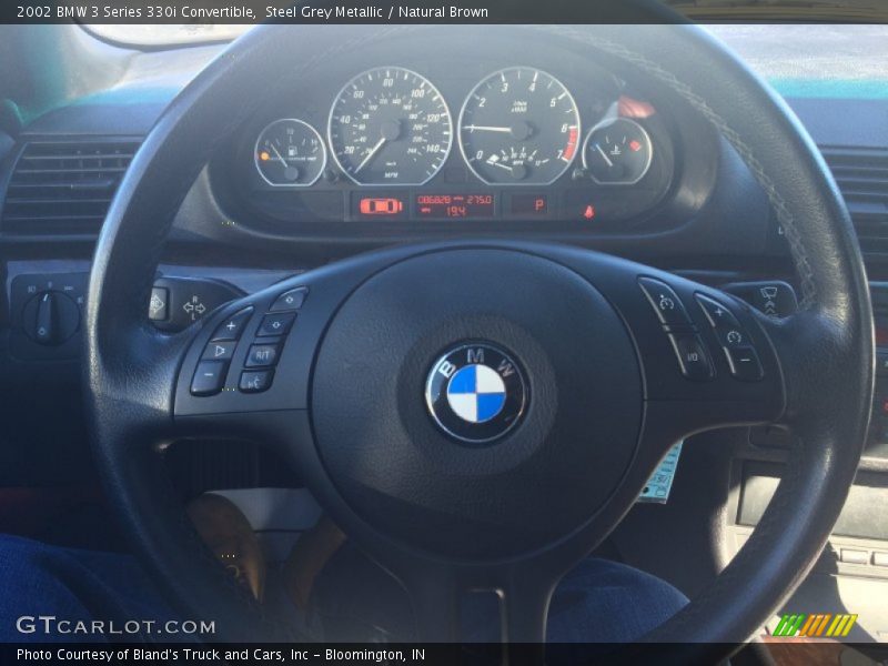 Steel Grey Metallic / Natural Brown 2002 BMW 3 Series 330i Convertible