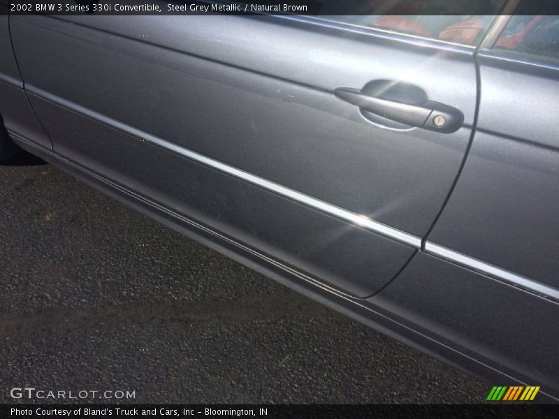 Steel Grey Metallic / Natural Brown 2002 BMW 3 Series 330i Convertible