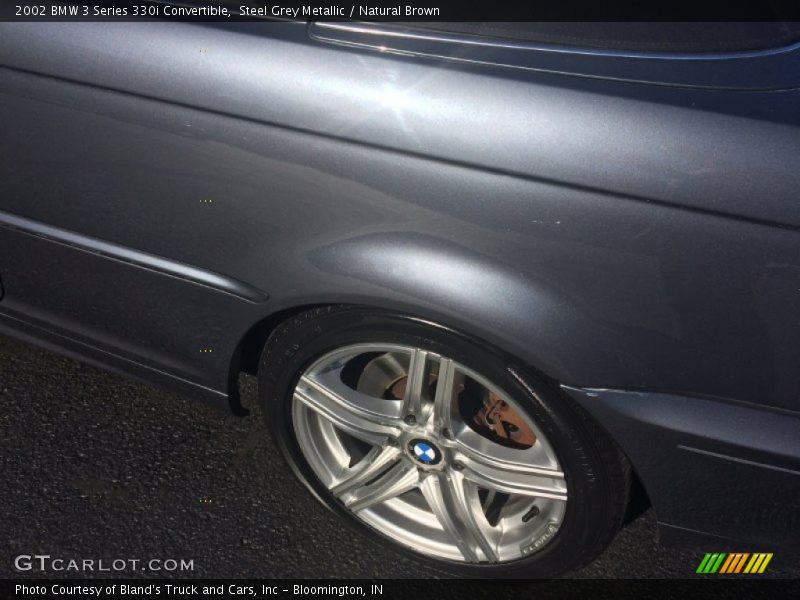 Steel Grey Metallic / Natural Brown 2002 BMW 3 Series 330i Convertible