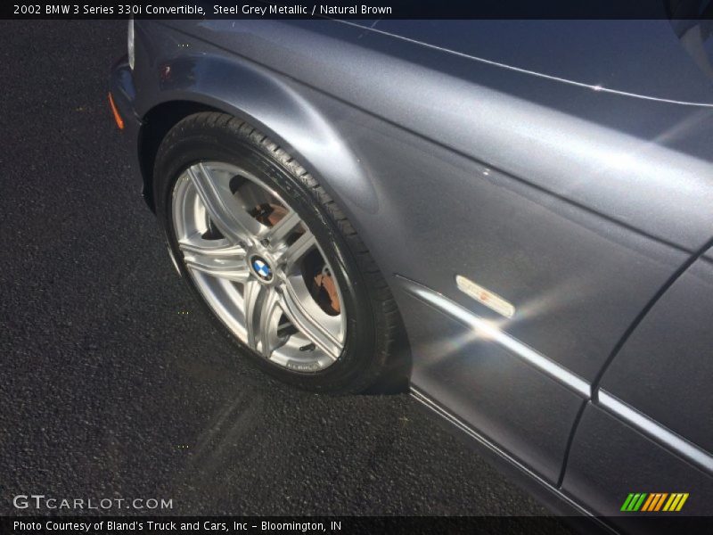 Steel Grey Metallic / Natural Brown 2002 BMW 3 Series 330i Convertible