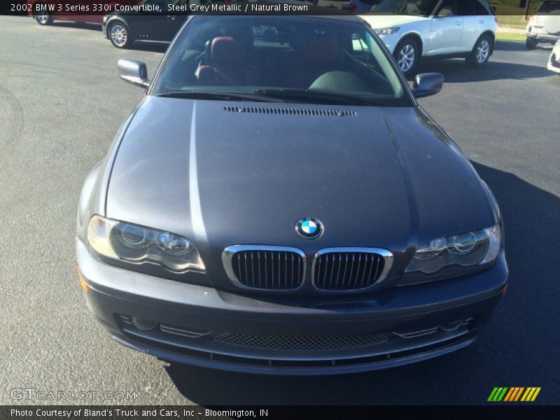 Steel Grey Metallic / Natural Brown 2002 BMW 3 Series 330i Convertible
