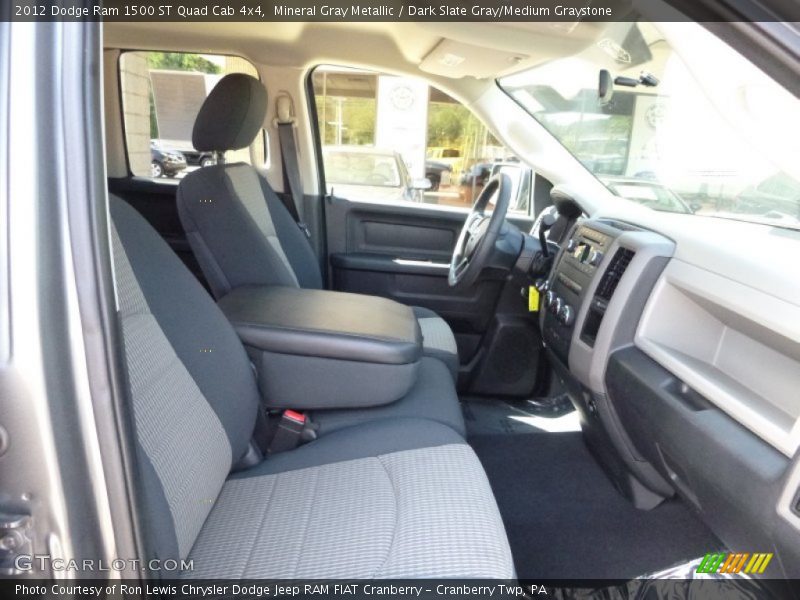 Mineral Gray Metallic / Dark Slate Gray/Medium Graystone 2012 Dodge Ram 1500 ST Quad Cab 4x4